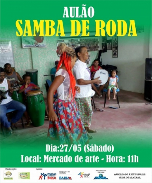 Ponto de cultura Da Quixaba a Quixabeira realiza aula pública de samba de roda no MSC