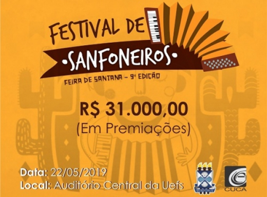 Festival de Sanfoneiros da Uefs está com inscrições abertas